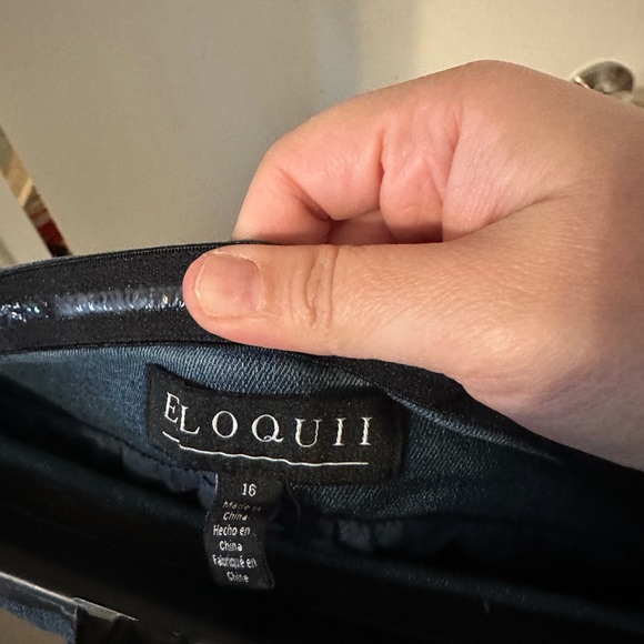 Eloquii Denim Strapless Dress - Picture 3 of 7